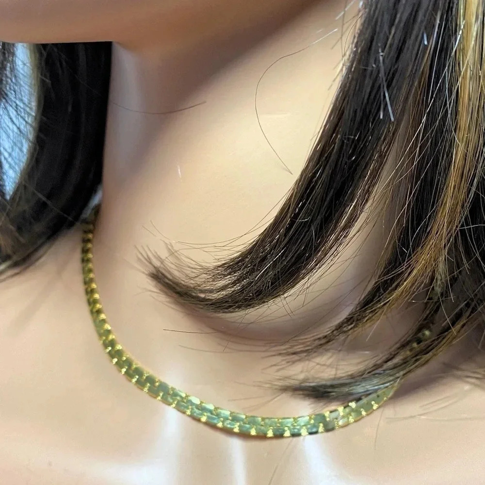 18k Gold Plated 16” Necklace - Picture 2 of 6